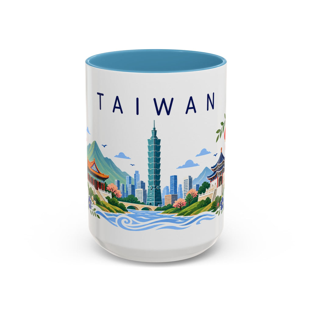 Taiwan Coffee Mug | Travel Souvenir Accent Mug | Place Gift Ceramic Cup 11oz 15oz