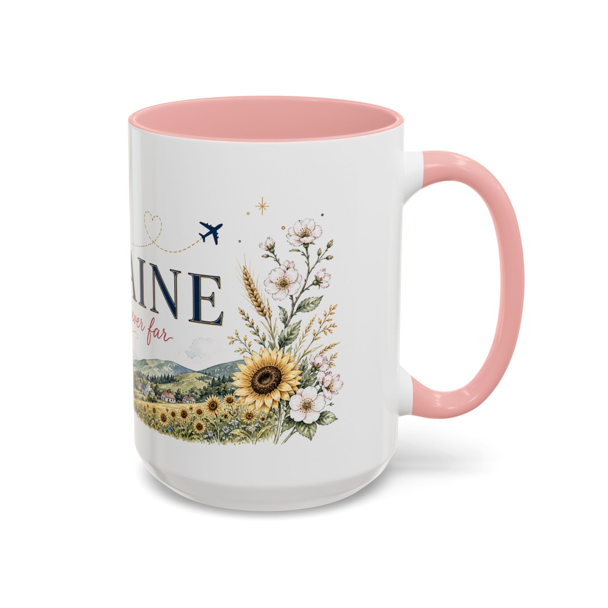 Ukraine Home Country Mug | Moving Away Gift | Long Distance Friendship | 11 oz 15 oz Accent Mug