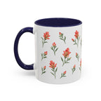 Wyoming Indian Paintbrush Mug, State Flower Floral Coffee Cup, 11oz Botanical Gift