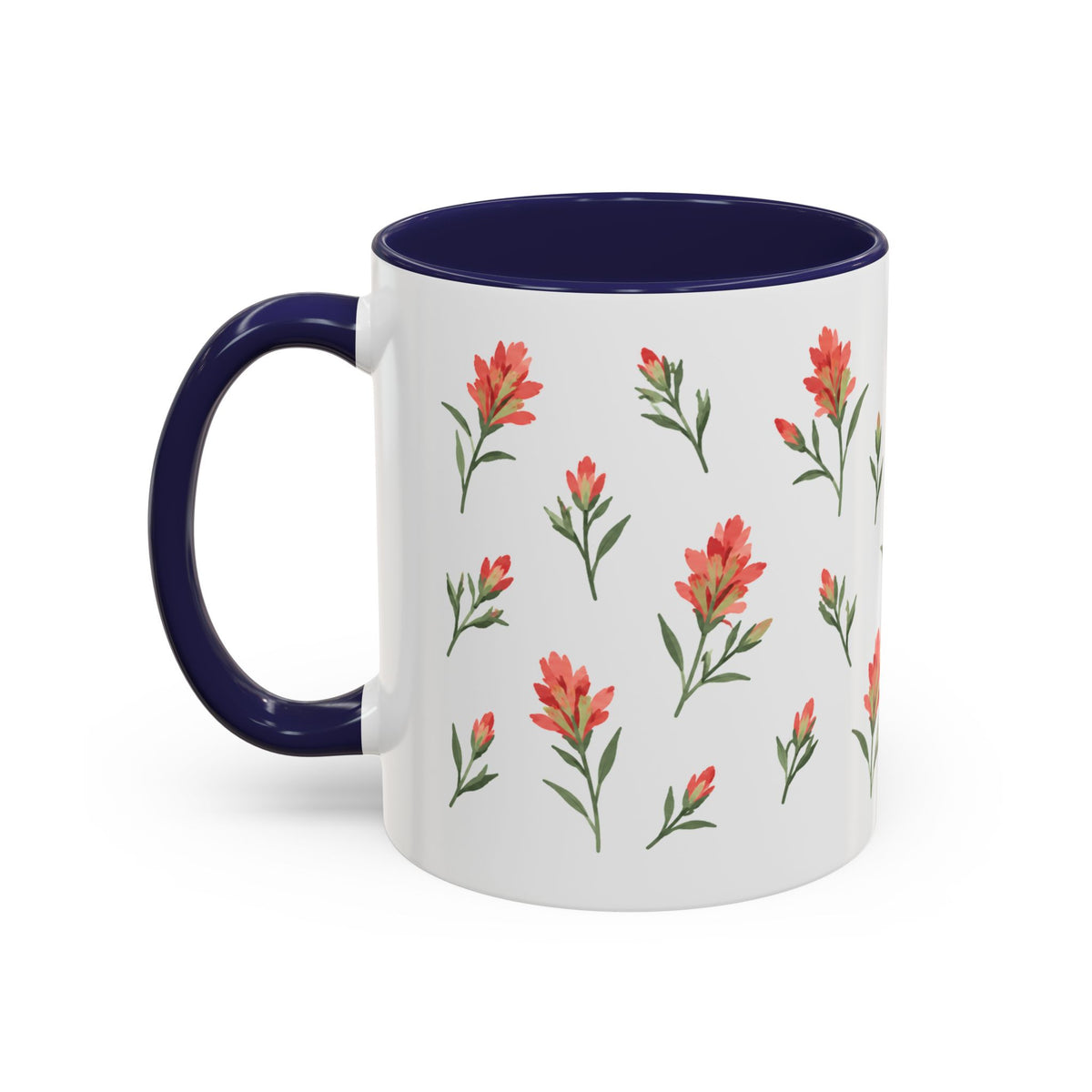 Wyoming Indian Paintbrush Mug, State Flower Floral Coffee Cup, 11oz Botanical Gift