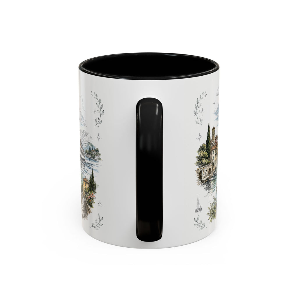 Lake Como Mug, Italy Travel Souvenir, Bucket List Gift, Accent Ceramic Coffee Mug 11oz 15oz