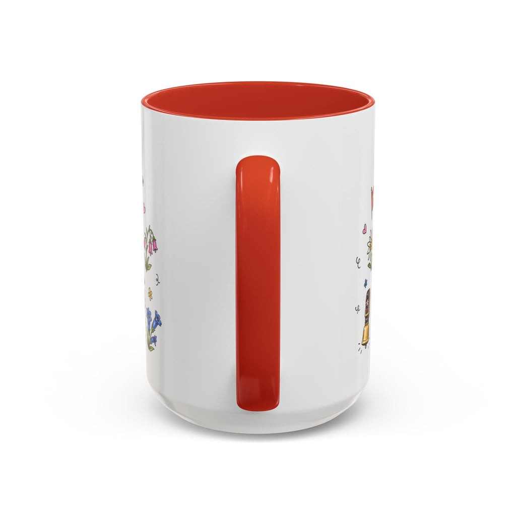 Lauterbrunnen Illustrated Travel Mug | Switzerland Souvenir Accent Coffee Mug | 11oz 15oz Ceramic Cup
