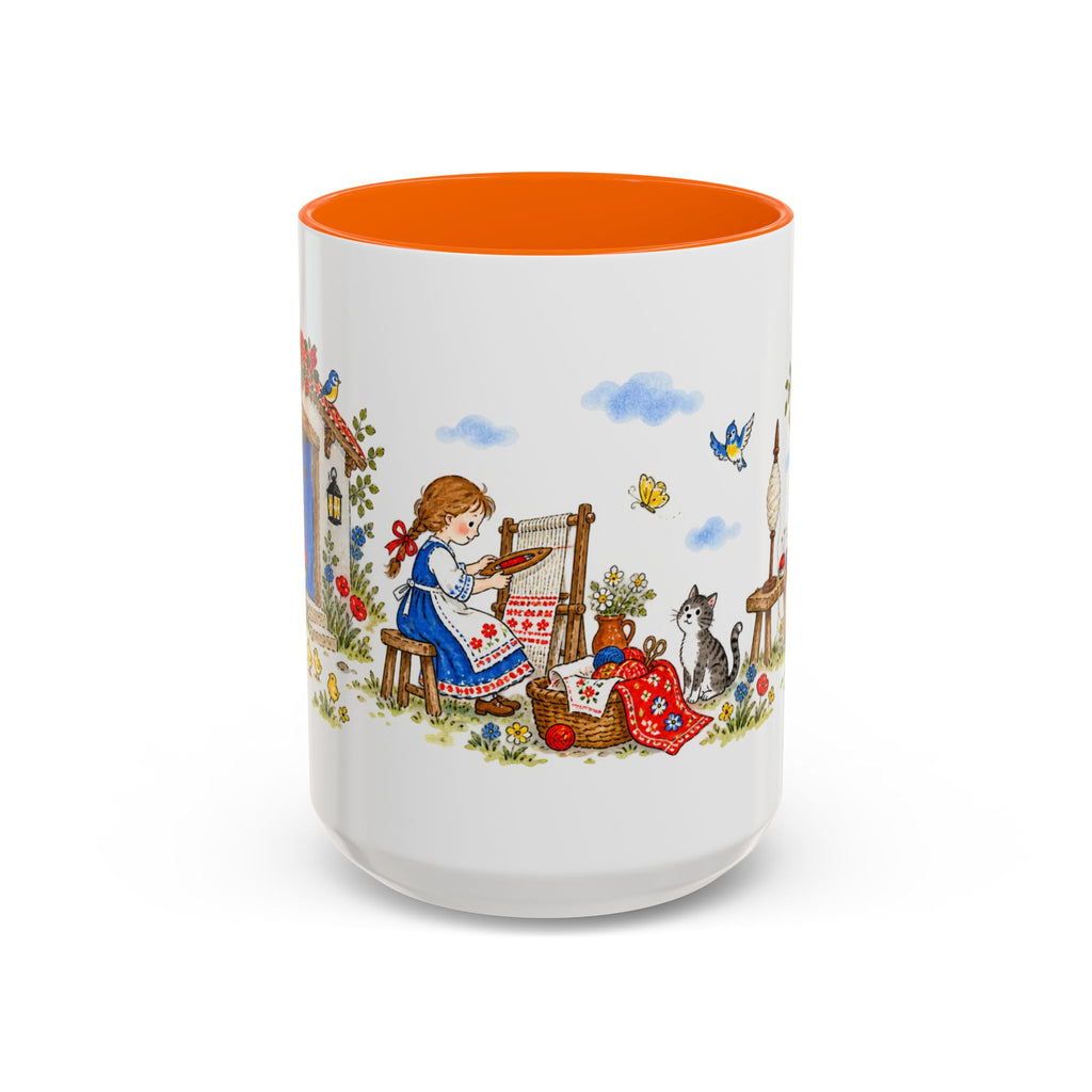 Spindle Shuttle and Needle Mug | Storybook Fairy Tale Accent Coffee Mug | EveryLegend