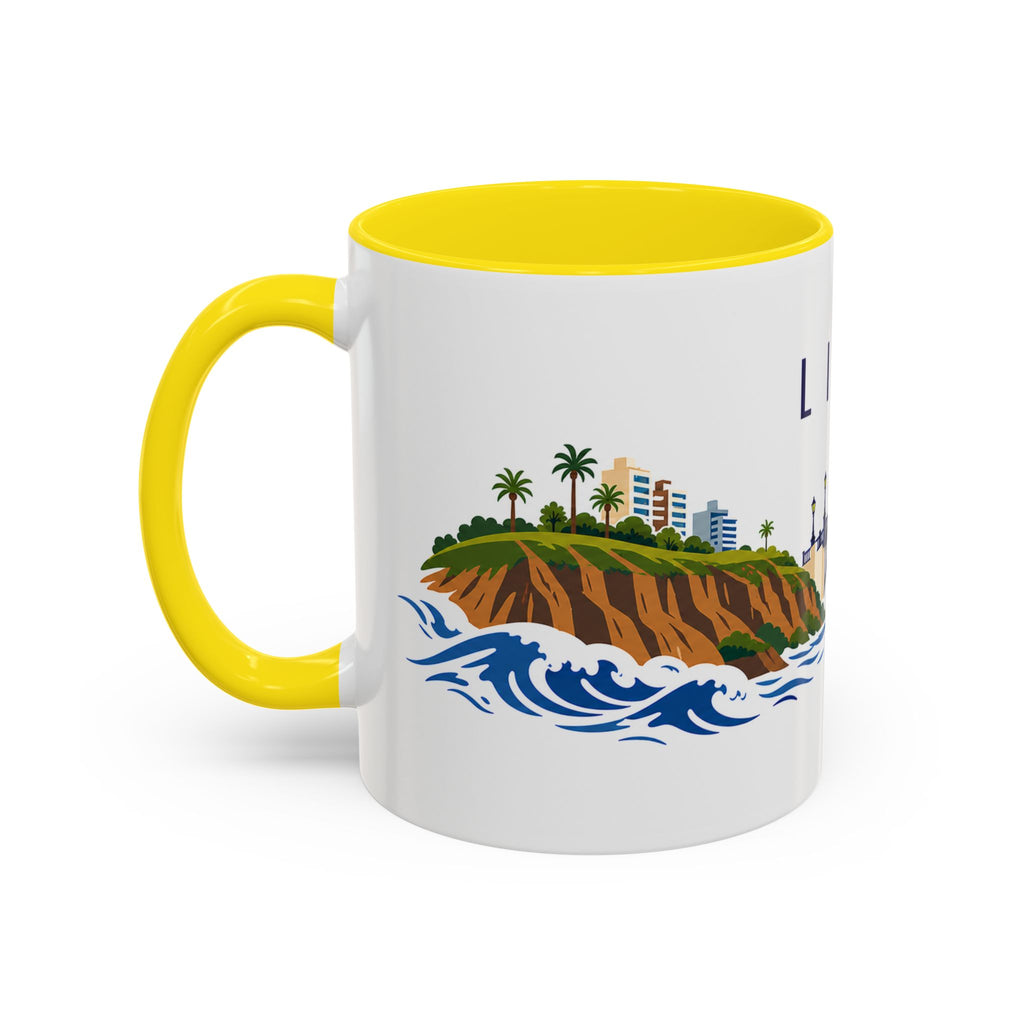 Lima Coffee Mug | Peru Travel Souvenir | Porcelain Decal City Gift | 11oz 15oz Accent Mug