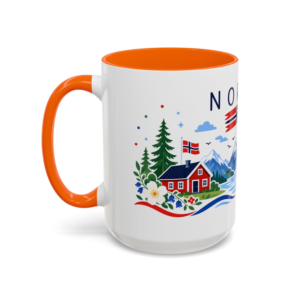 Norway Coffee Mug | Travel Souvenir Accent Mug | Country Gift Ceramic Cup 11oz 15oz