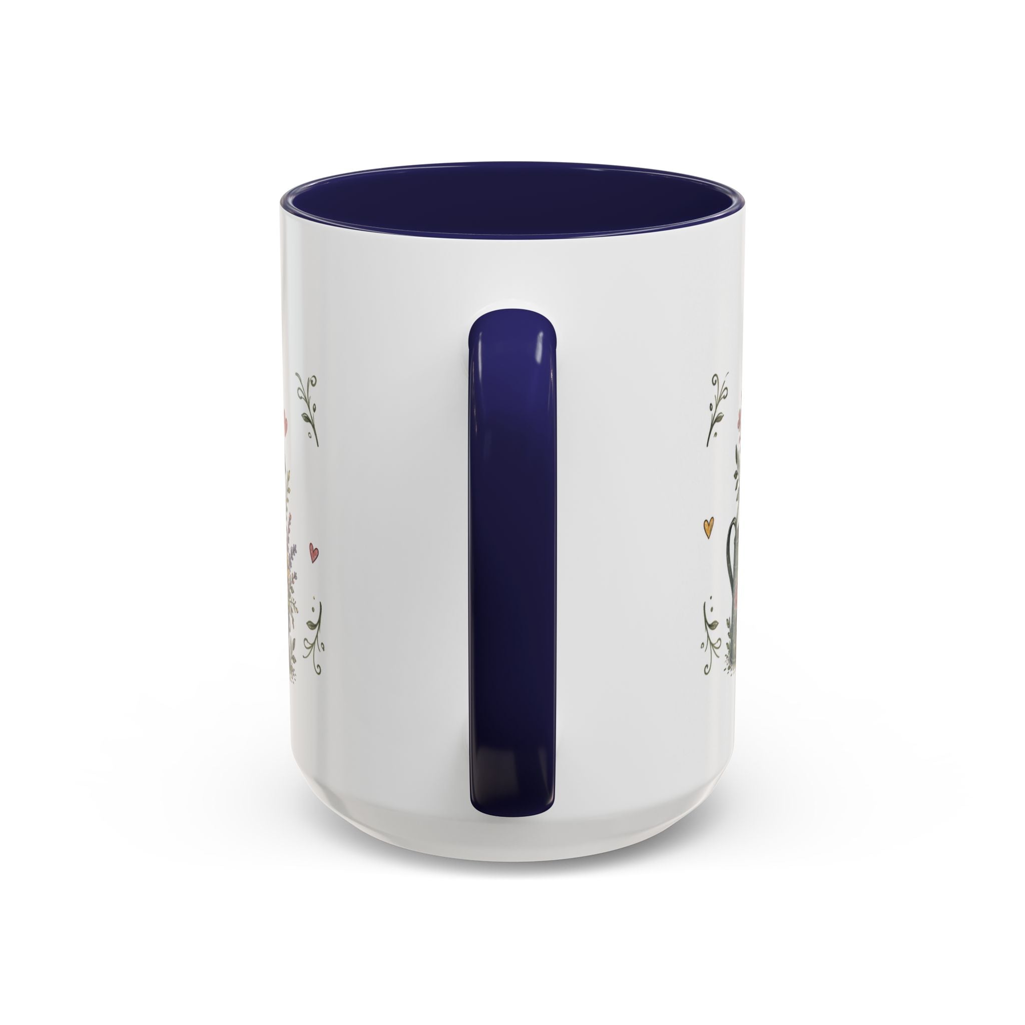 Grandma's Garden Of Love Coffee Mug | Gift From Grandkids | Accent Color Ceramic 11oz 15oz
