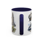 Charlotte Coffee Mug | United States Travel Souvenir | Vintage Illustrated City Gift | 11 oz 15 oz Accent Mug