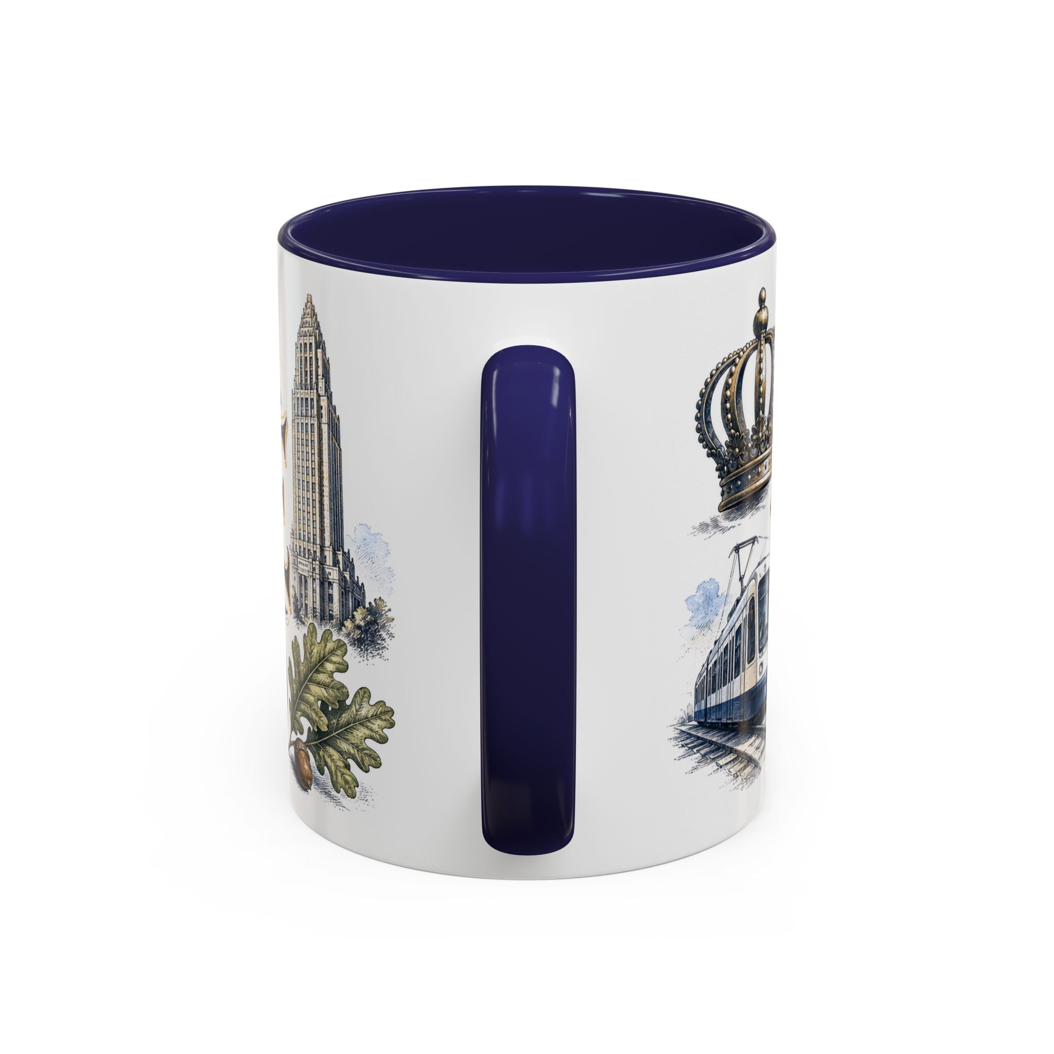 Charlotte Coffee Mug | United States Travel Souvenir | Vintage Illustrated City Gift | 11 oz 15 oz Accent Mug