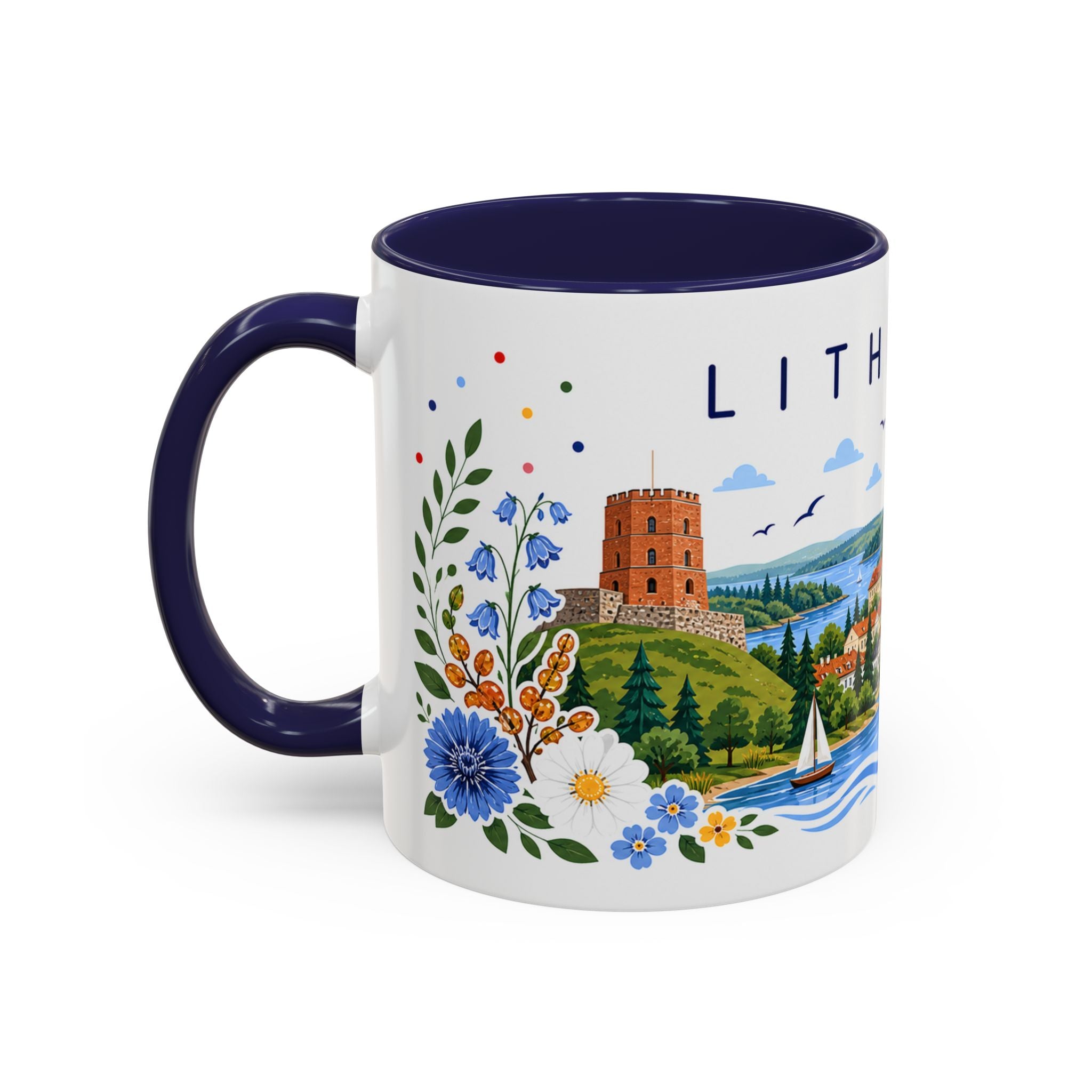 Lithuania Coffee Mug | Travel Souvenir Accent Mug | Place Gift Ceramic Cup 11oz 15oz