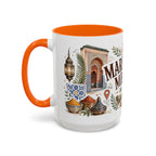 Marrakech Medina Coffee Mug | Travel Destination Souvenir Gift | Accent Color Ceramic 11oz 15oz