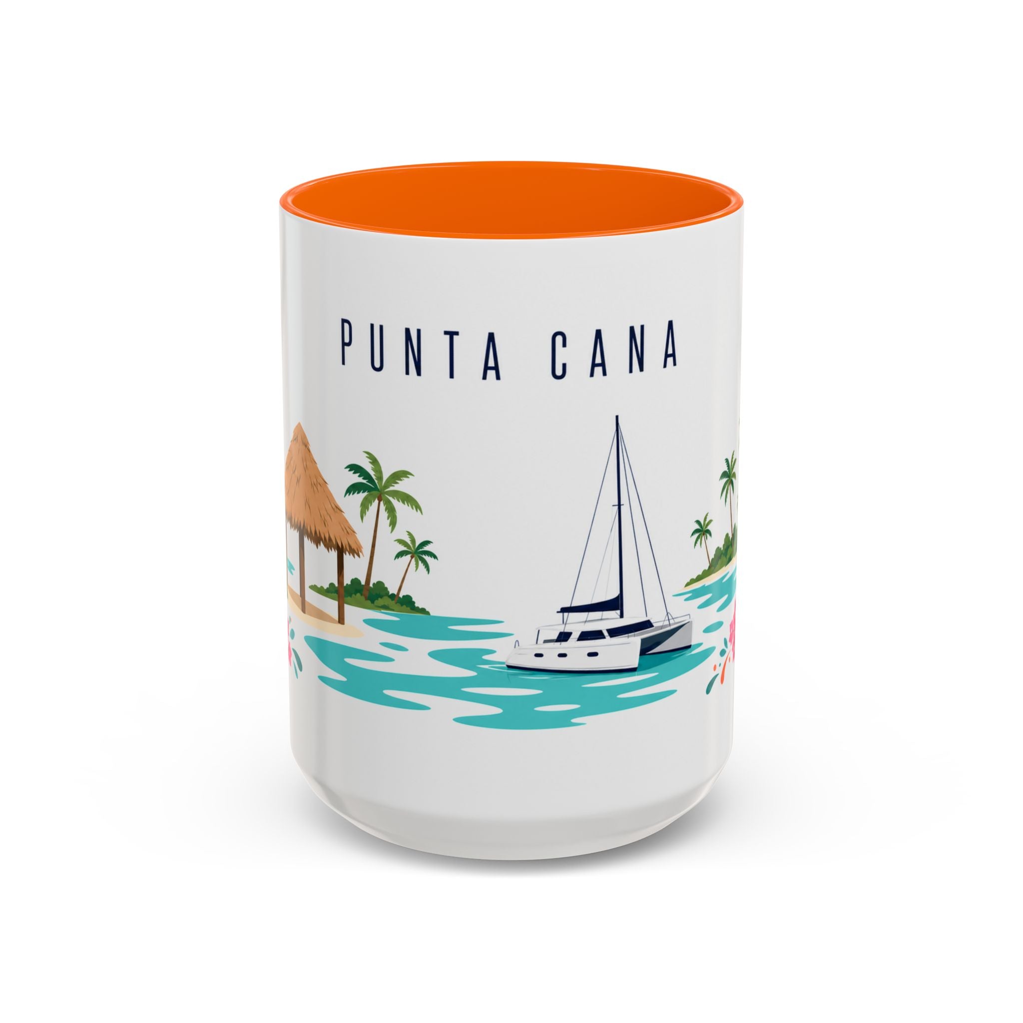 Punta Cana Coffee Mug | Dominican Republic Travel Souvenir | Porcelain Decal City Gift | 11oz 15oz Accent Mug