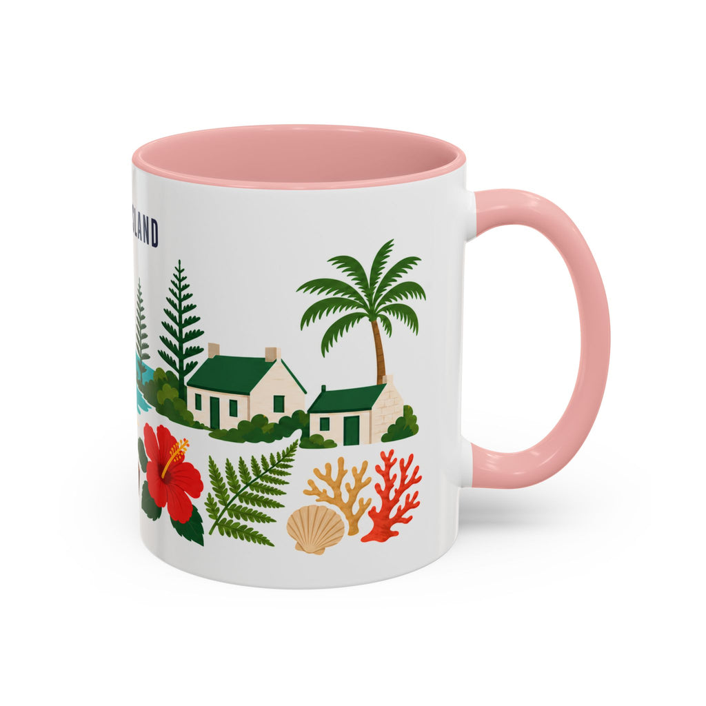 Norfolk Island Coffee Mug | Travel Souvenir Accent Mug | Country Gift Ceramic Cup 11oz 15oz