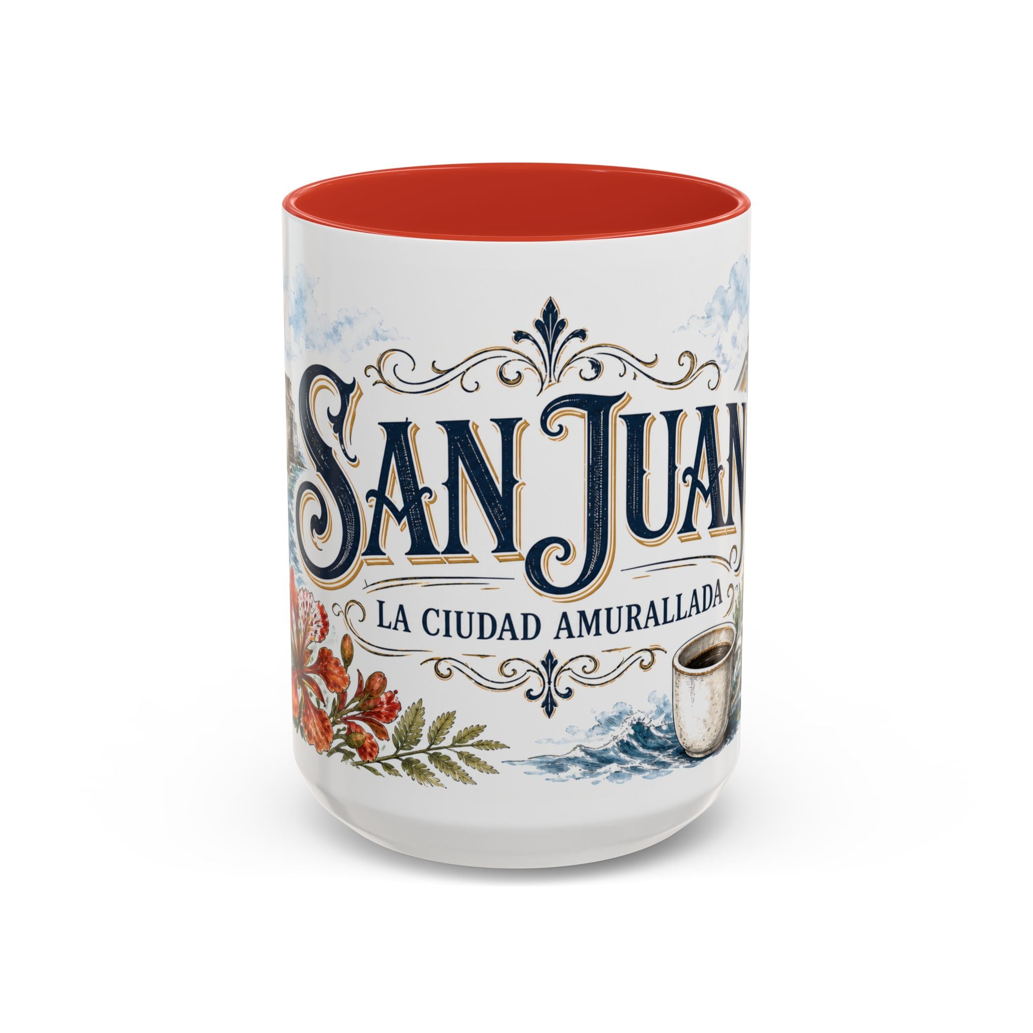 San Juan Coffee Mug | United States Travel Souvenir | Vintage Illustrated City Gift | 11 oz 15 oz Accent Mug
