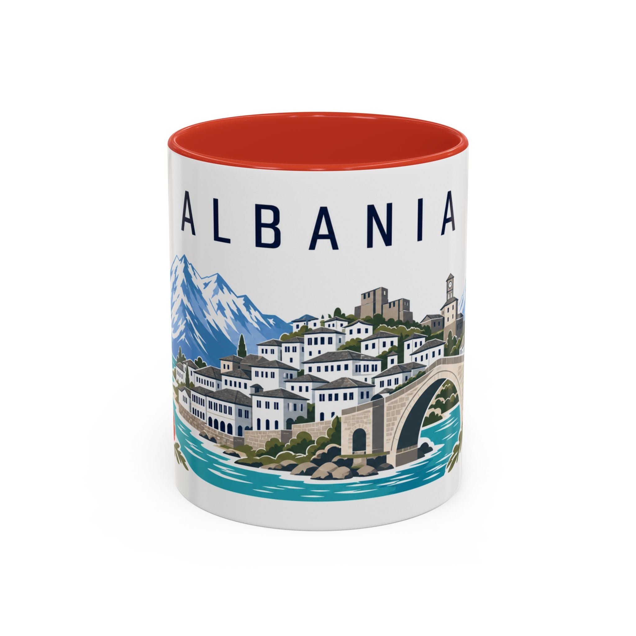 Albania Coffee Mug | Travel Souvenir Accent Mug | Country Gift Ceramic Cup 11oz 15oz