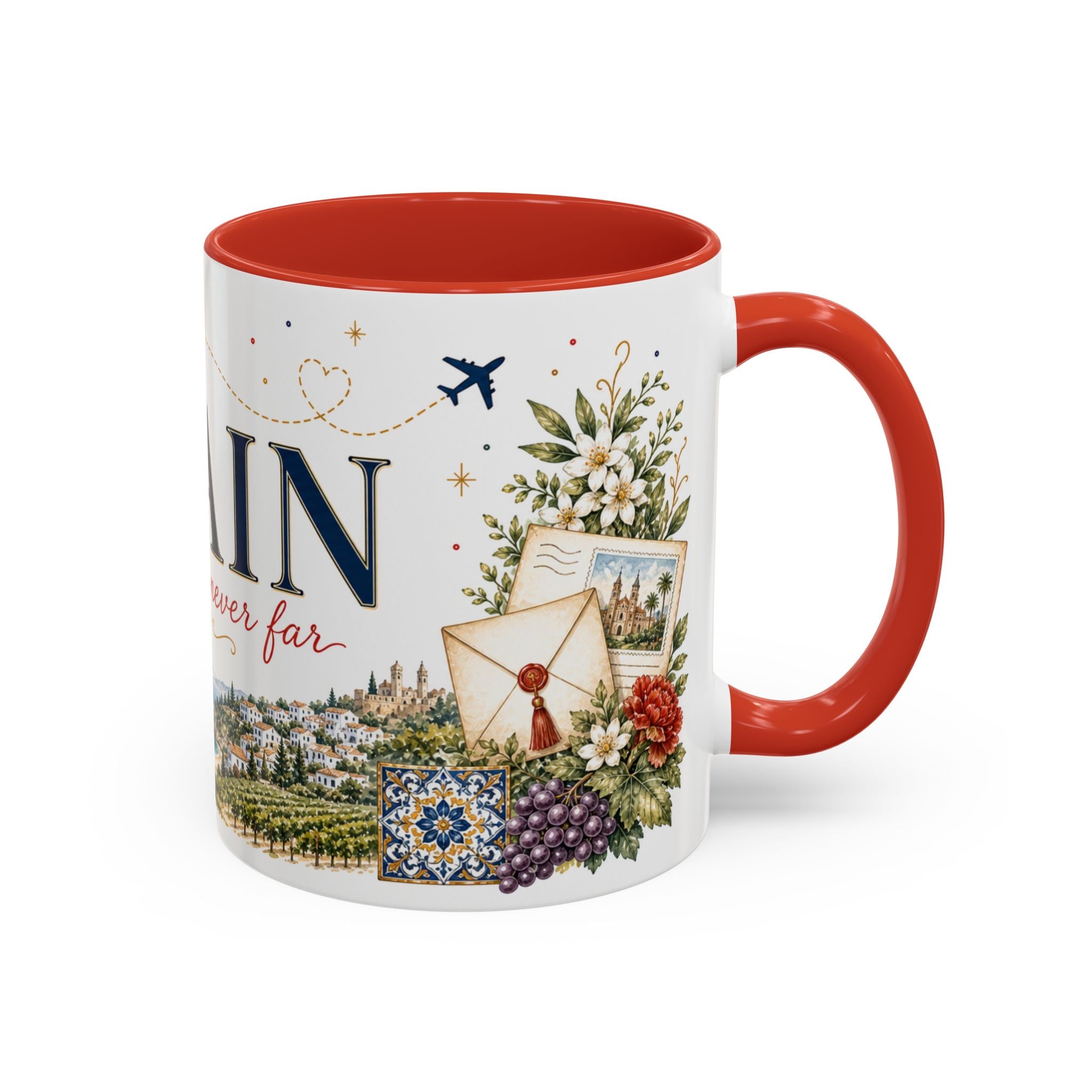 Spain Home Country Mug | Moving Away Gift | Long Distance Friendship | 11 oz 15 oz Accent Mug