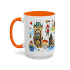 Prague Travel Mug | European City Souvenir Accent Coffee Mug | 11oz 15oz Ceramic Cup