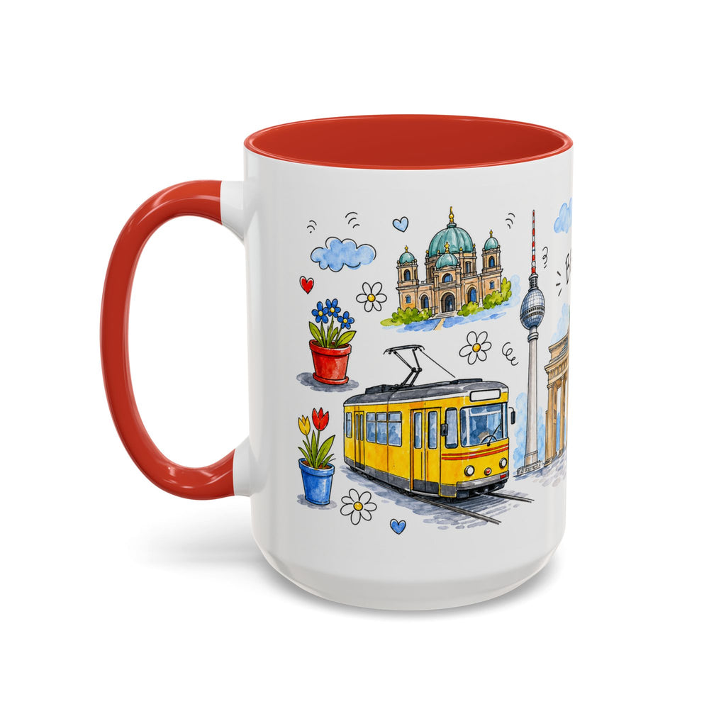 Berlin Travel Mug | European City Souvenir Accent Coffee Mug | 11oz 15oz Ceramic Cup