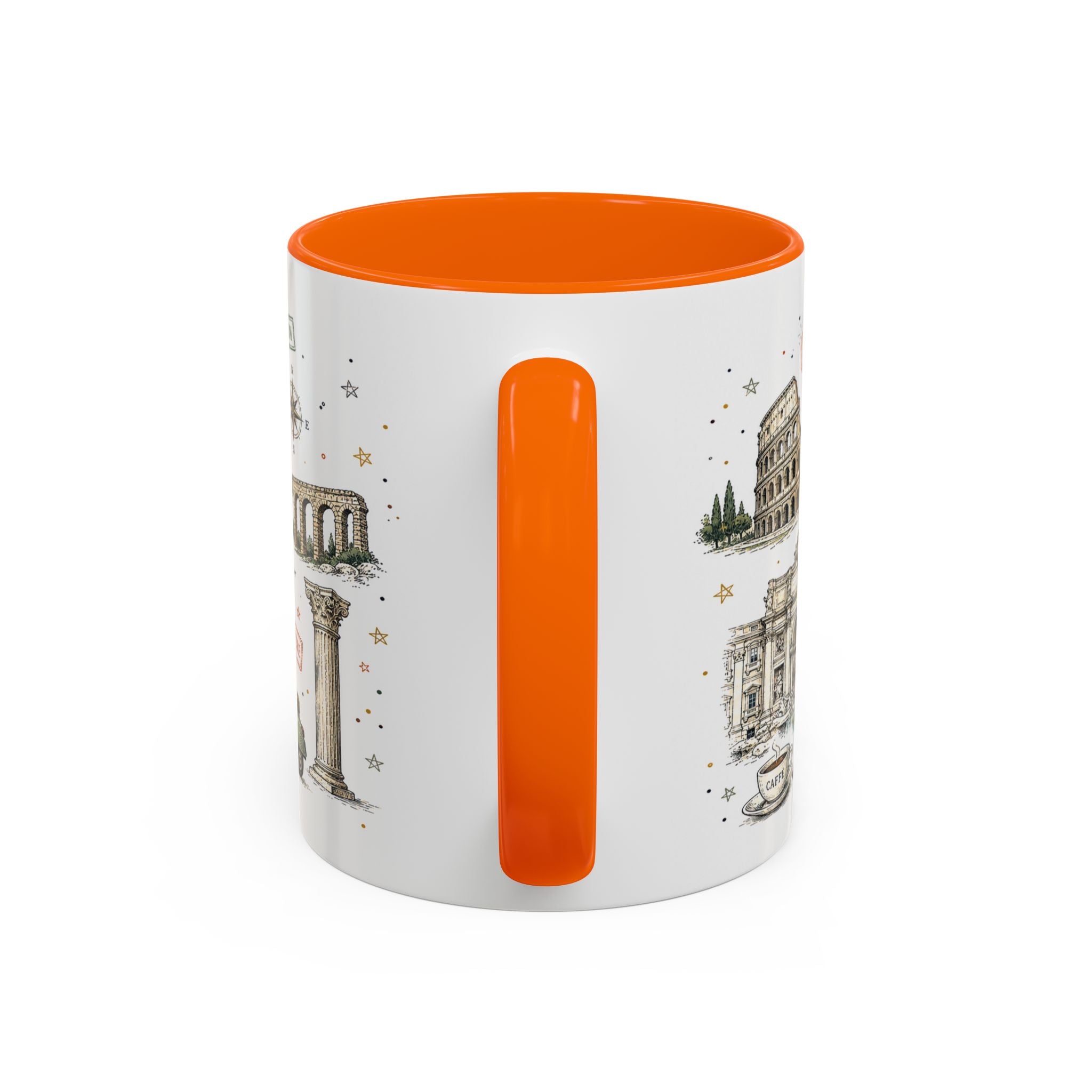 Rome Coffee Mug | Italy Souvenir Travel Gift | Accent Color Ceramic 11oz 15oz