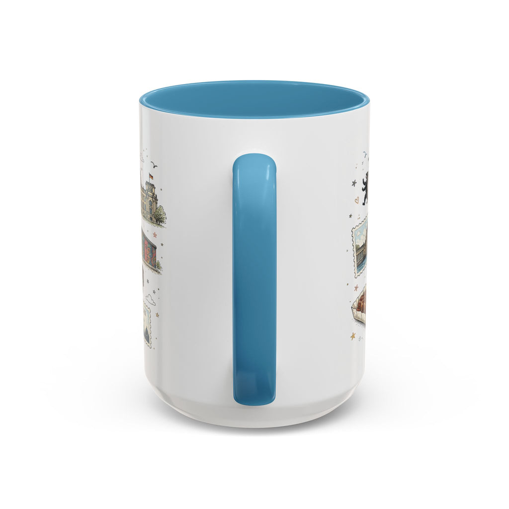 Berlin Coffee Mug | Germany Souvenir Travel Gift | Accent Color Ceramic 11oz 15oz