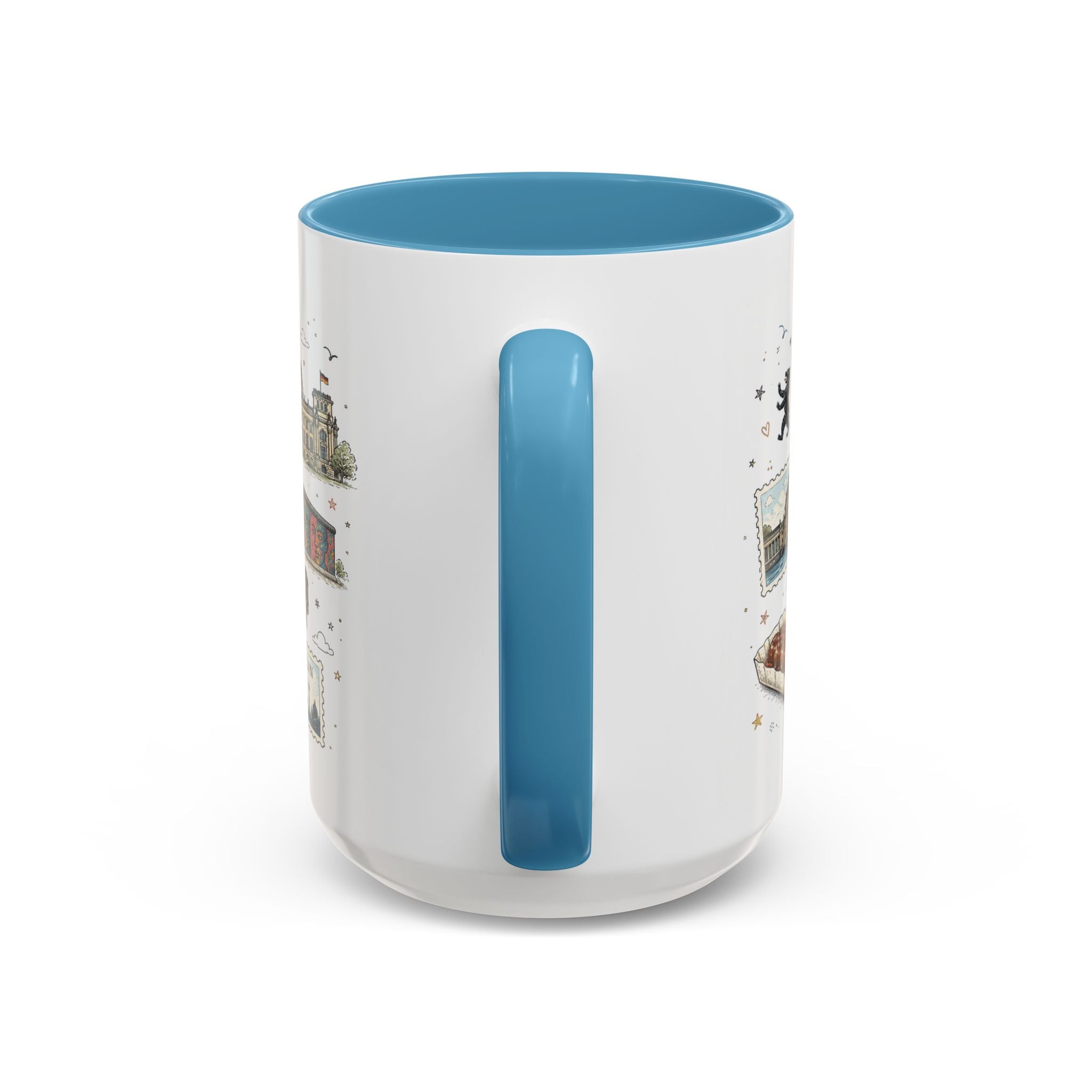 Berlin Coffee Mug | Germany Souvenir Travel Gift | Accent Color Ceramic 11oz 15oz