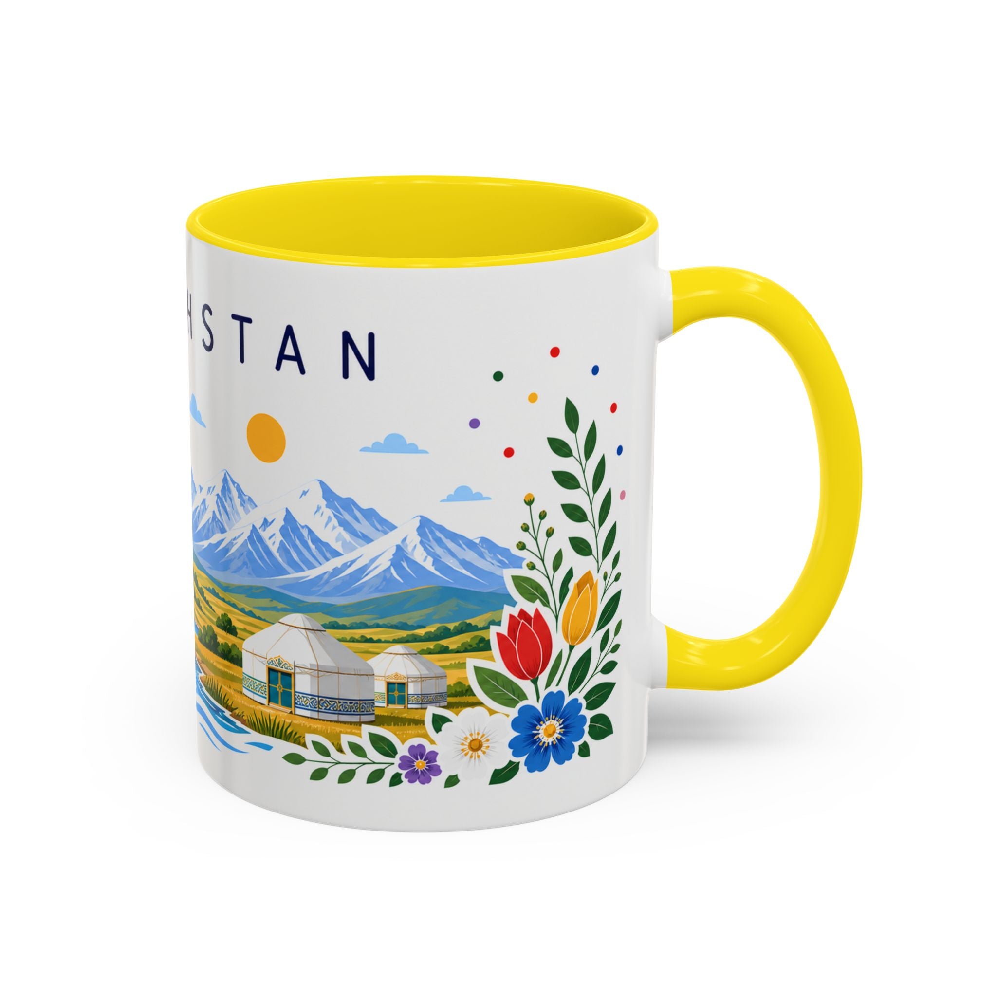 Kazakhstan Coffee Mug | Travel Souvenir Accent Mug | Place Gift Ceramic Cup 11oz 15oz