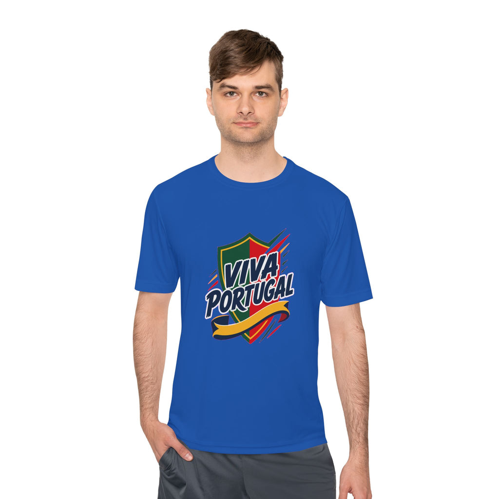 Portugal Soccer T Shirt, Viva Portugal Tee, World Football Fan Shirt, Moisture Wicking Sport Tee