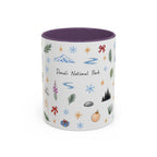 Denali National Park Christmas Mug | Watercolor Travel Souvenir | Holiday Gift | Accent Ceramic Coffee Cup 11oz 15oz