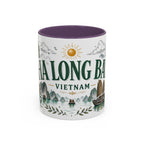 Ha Long Bay Coffee Mug | Travel Destination Souvenir Gift | Accent Color Ceramic 11oz 15oz