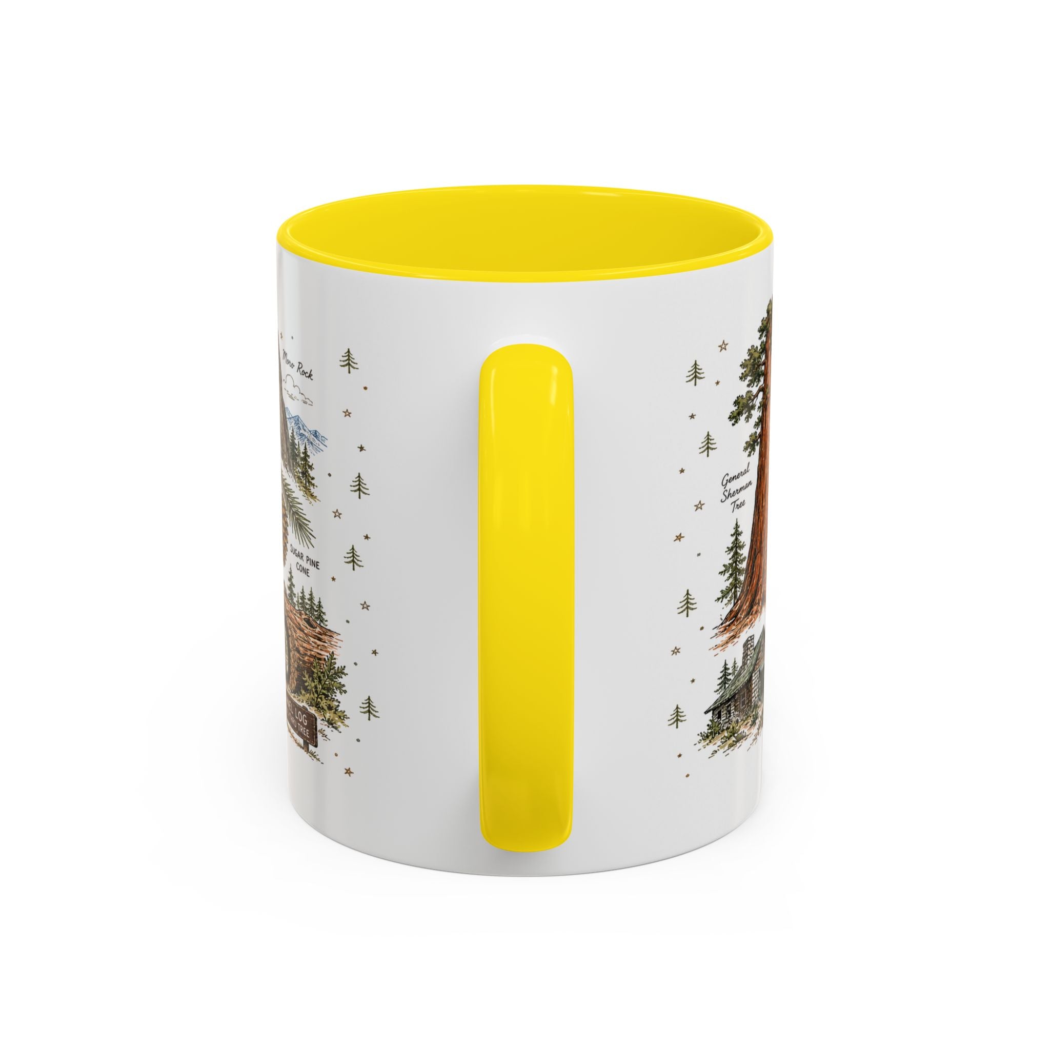 Sequoia Coffee Mug | National Park Hiking California Gift | Accent Color Ceramic 11oz 15oz
