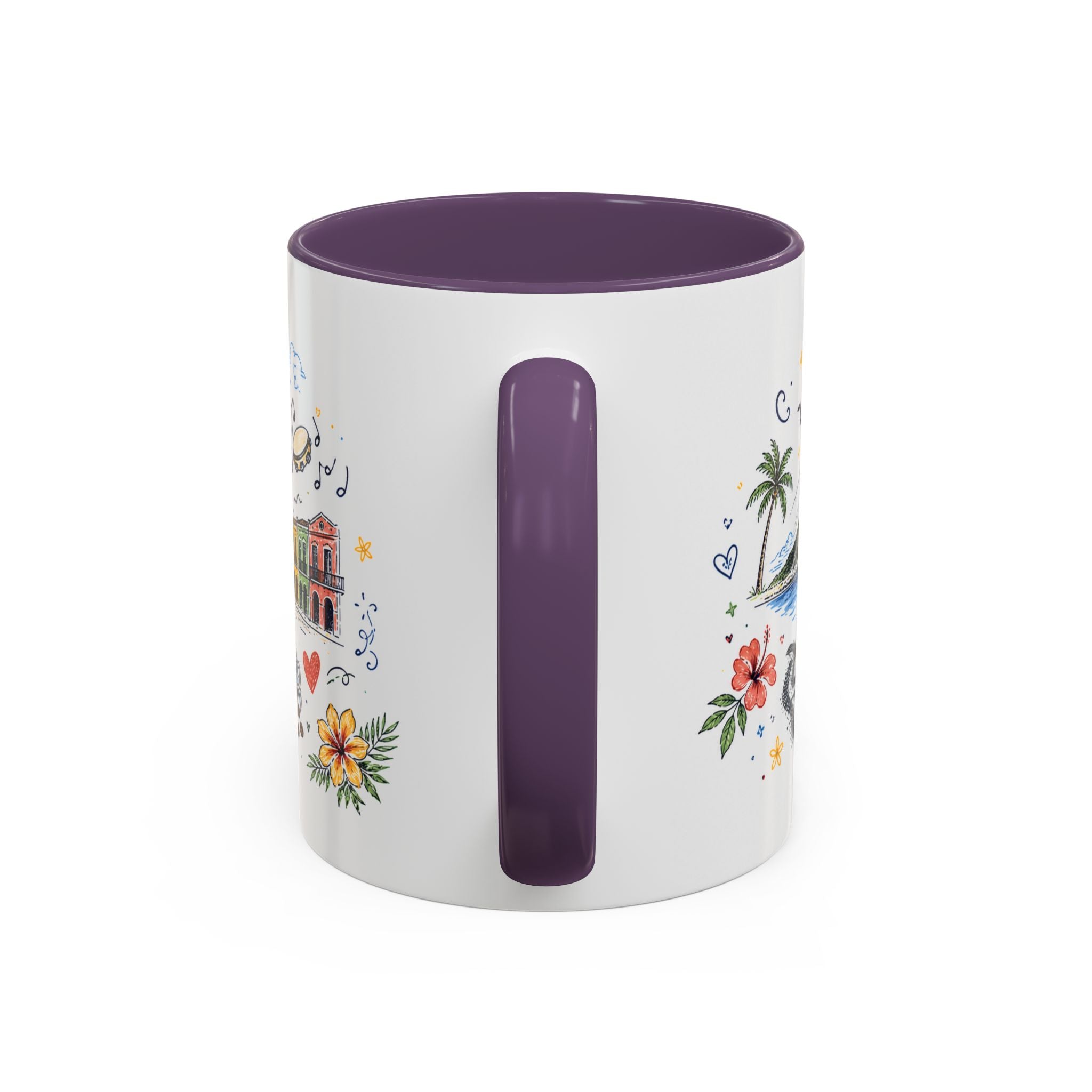 Rio de Janeiro Coffee Mug | Brazil Souvenir Travel Gift | Accent Color Ceramic 11oz 15oz