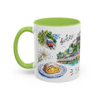 Salzburg Illustrated Travel Mug | City Souvenir Accent Coffee Mug | 11oz 15oz Ceramic Cup