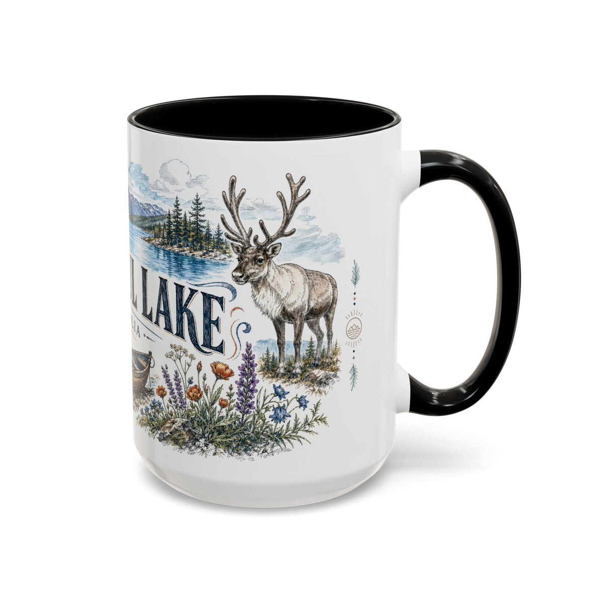 Khuvsgul Lake Mug, Mongolia Travel Souvenir, Bucket List Gift, Accent Ceramic Coffee Mug 11oz 15oz