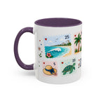 Cancun Coffee Mug | Postage Stamp Collage Mug | Travel Souvenir Accent Cup 11oz 15oz