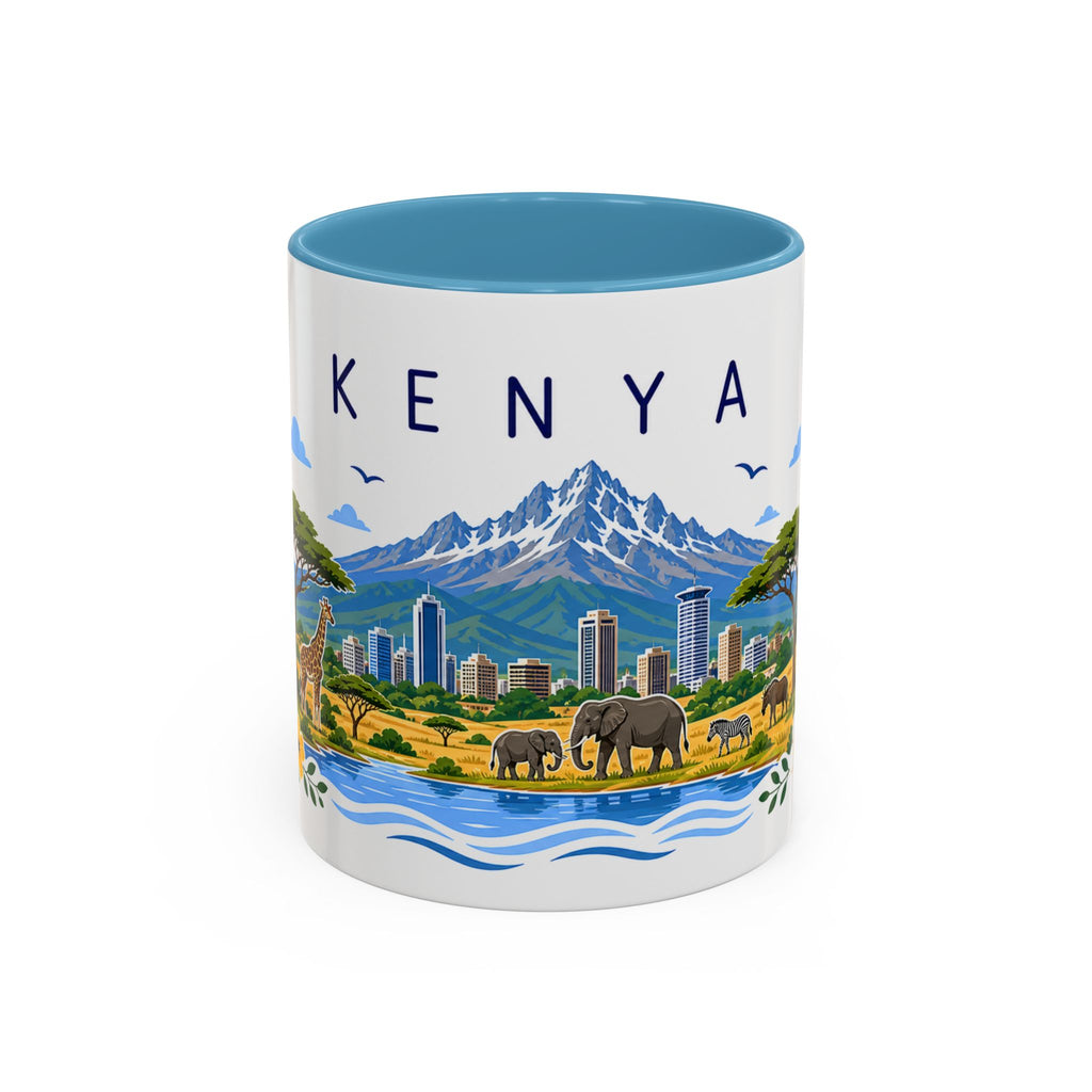Kenya Coffee Mug | Travel Souvenir Accent Mug | Place Gift Ceramic Cup 11oz 15oz