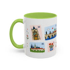 Prague Coffee Mug | Postage Stamp Collage Mug | Travel Souvenir Accent Cup 11oz 15oz