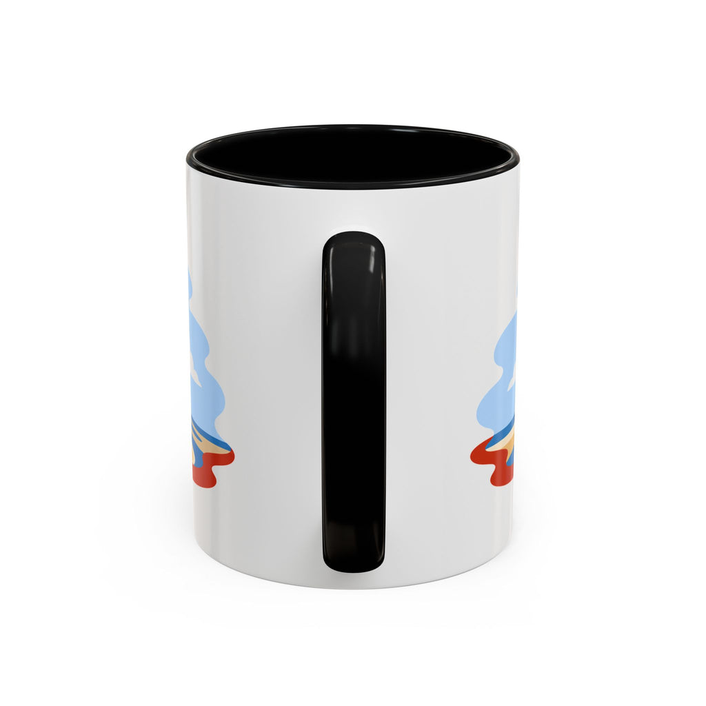 Mont Saint Michel Coffee Mug | Travel Destination Souvenir Gift | Accent Color Ceramic 11oz 15oz