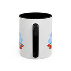 Mont Saint Michel Coffee Mug | Travel Destination Souvenir Gift | Accent Color Ceramic 11oz 15oz