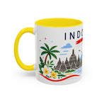 Indonesia Coffee Mug | Travel Souvenir Accent Mug | Country Gift Ceramic Cup 11oz 15oz