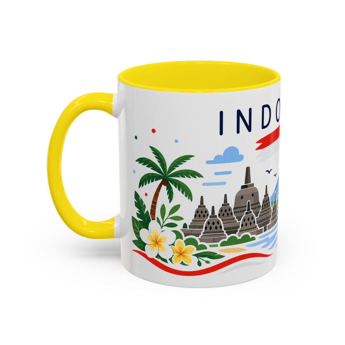 Indonesia Coffee Mug | Travel Souvenir Accent Mug | Country Gift Ceramic Cup 11oz 15oz