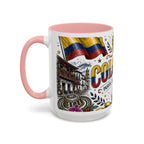Colombia Soccer Coffee Mug | World Cup Fan Gift | Accent Color Ceramic 11oz 15oz Match Day Cup