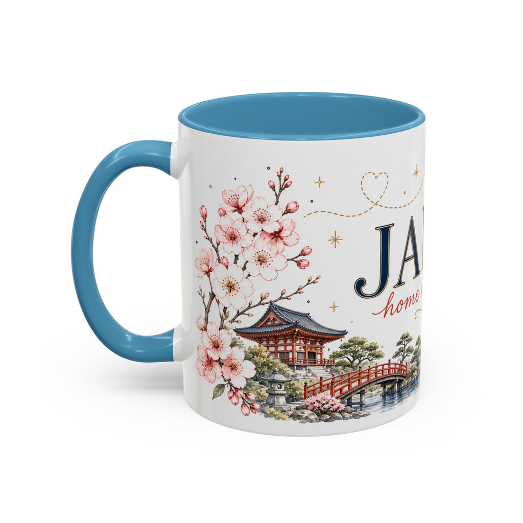 Japan Home Country Mug | Moving Away Gift | Long Distance Friendship | 11 oz 15 oz Accent Mug