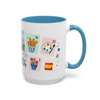 Madrid Coffee Mug | Postage Stamp Collage Mug | Travel Souvenir Accent Cup 11oz 15oz