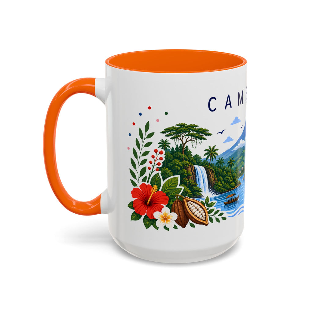 Cameroon Coffee Mug | Travel Souvenir Accent Mug | Place Gift Ceramic Cup 11oz 15oz