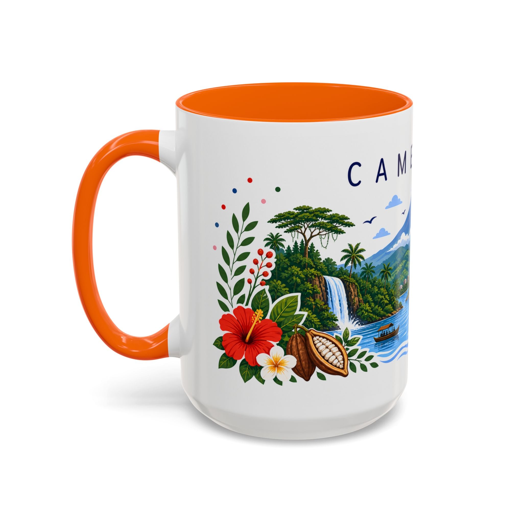 Cameroon Coffee Mug | Travel Souvenir Accent Mug | Place Gift Ceramic Cup 11oz 15oz