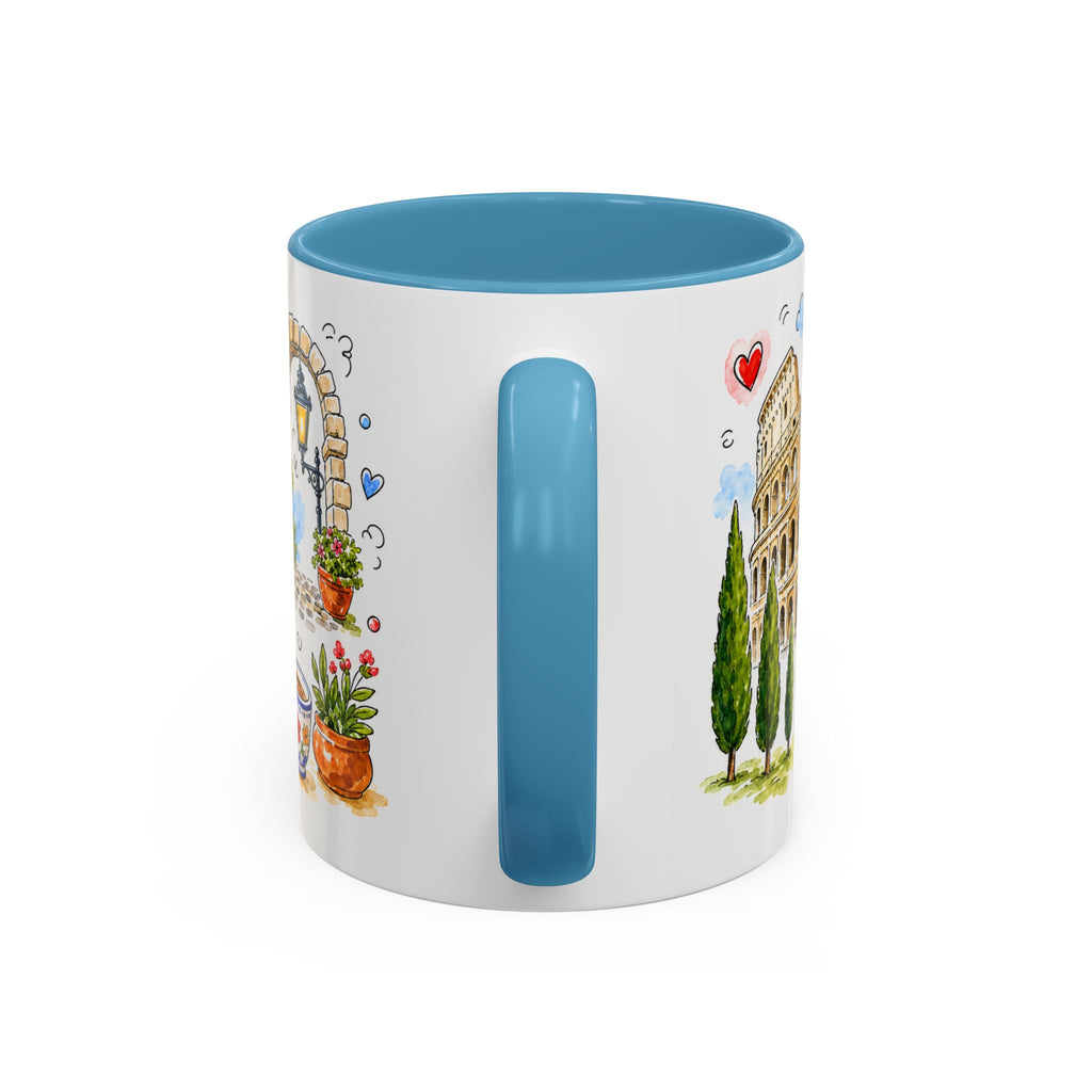 Rome Travel Mug | European City Souvenir Accent Coffee Mug | 11oz 15oz Ceramic Cup
