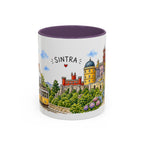 Sintra Illustrated Travel Mug | Portugal Souvenir Accent Coffee Mug | 11oz 15oz Ceramic Cup