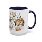 Cappadocia Coffee Mug | Travel Destination Souvenir Gift | Accent Color Ceramic 11oz 15oz