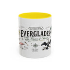 Everglades National Park Coffee Mug | Florida Wetlands Wildlife Kayak Gift | Accent Color Ceramic 11oz 15oz