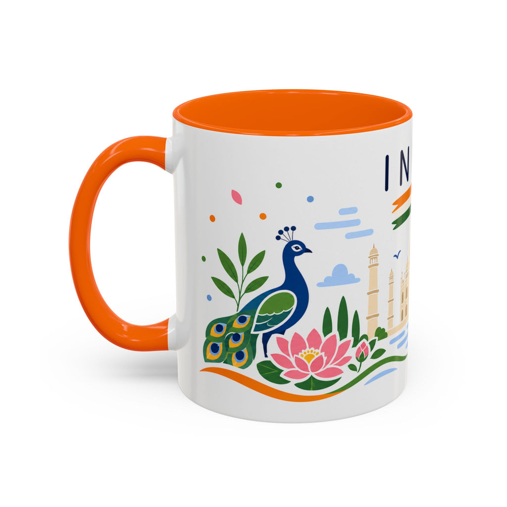 India Coffee Mug | Travel Souvenir Accent Mug | Country Gift Ceramic Cup 11oz 15oz