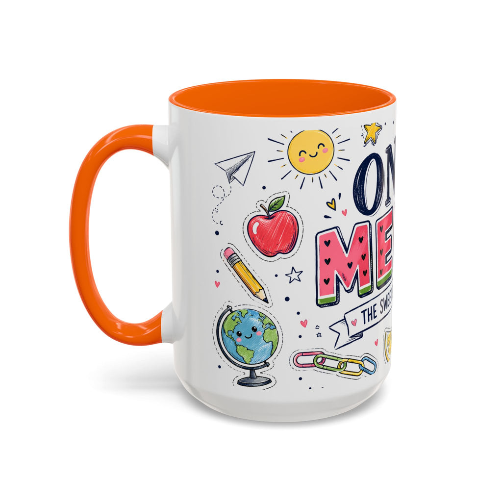 One in a Melon Coffee Mug | Sweetest Teacher Appreciation Gift | Accent Color Ceramic 11oz 15oz